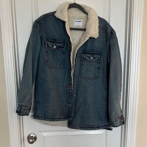 Old Navy Cream Sherpa Jacket